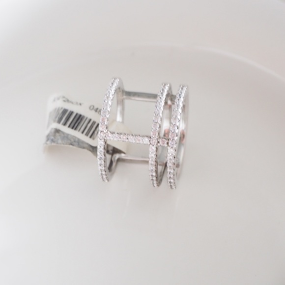 APM Double Line Paved Ring size 48 - Picture 2 of 4